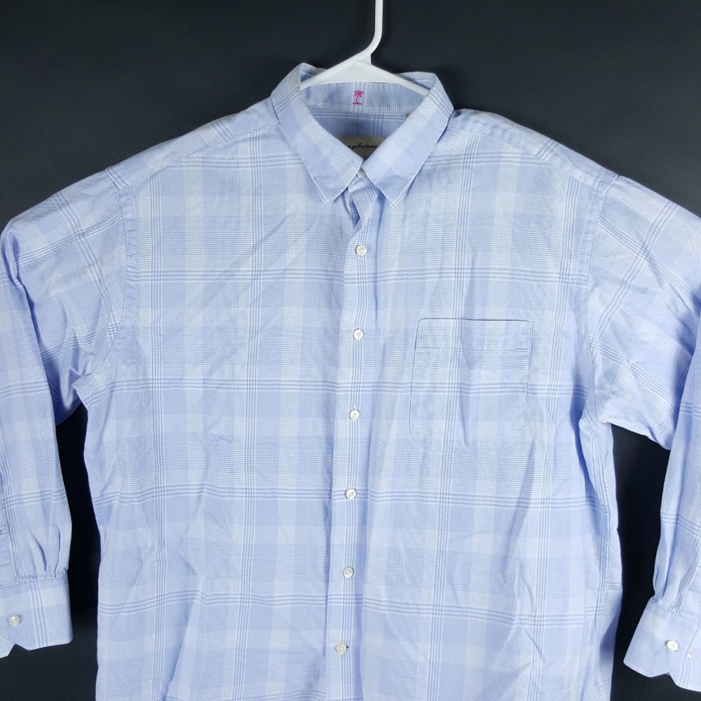 Tommy Bahama Mens Long Sleeve 100% Cotton Blue